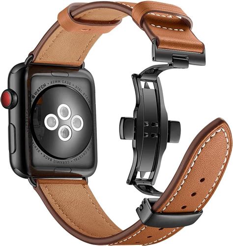 apple watch straps amazon|apple watch 44mm leather strap.